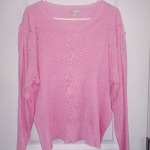 Pink long sleeve sweater
